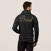 Monogram in goud met oneindige cirkel | hoodie (Achterkant volledig)