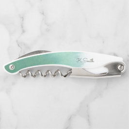 Monogram in Waterverf gradiënt Kurkentrekker