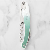 Monogram in Waterverf gradiënt Kurkentrekker (Voorkant)