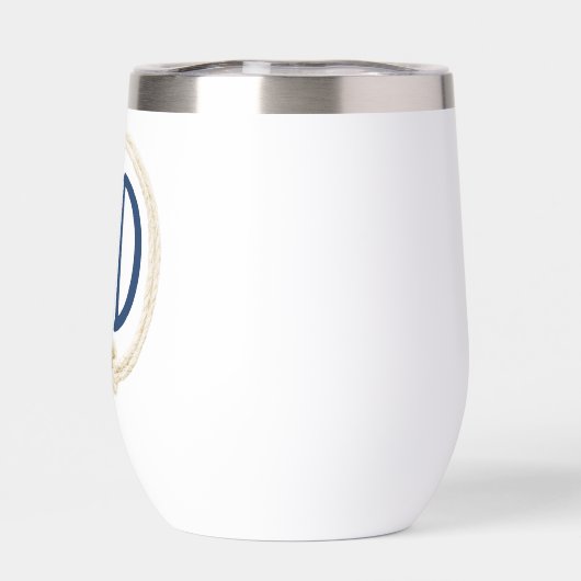 Monogram in wit touw Lijst (Achterkant)