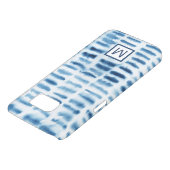 Monogram | Indigio Waterverf Print Case-Mate Samsung Galaxy Hoesje (Onderkant)