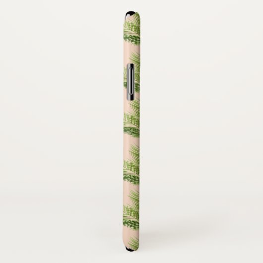 Monogram | Indoor Oasis | Palmstructuurpatroon Case-Mate iPhone Case (Achterkant / rechts)