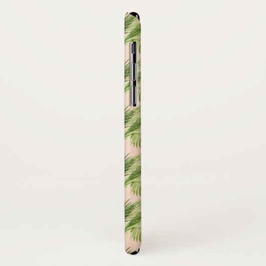 Monogram | Indoor Oasis | Palmstructuurpatroon Case-Mate iPhone Case (Achterkant/links)