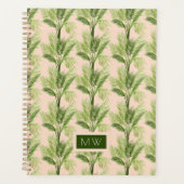 Monogram | Indoor Oasis | Palmstructuurpatroon Planner (Voorkant)