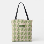 Monogram | Indoor Oasis | Palmstructuurpatroon Tote Bag (Achterkant)