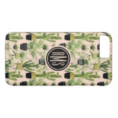 Monogram | Indoor Oasis | Plant Lineup Patroon Case-Mate iPhone Case (Achterkant (Horizontaal))