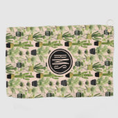 Monogram | Indoor Oasis | Plant Lineup Patroon Golfhanddoek (Horizontaal)