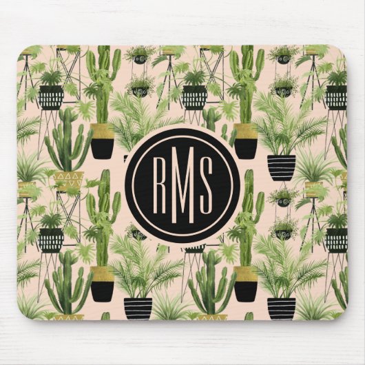 Monogram | Indoor Oasis | Plant Lineup Patroon Muismat (Voorkant)