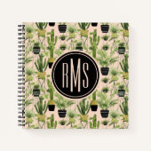Monogram | Indoor Oasis | Plant Lineup Patroon Notitieboek (Voorkant)