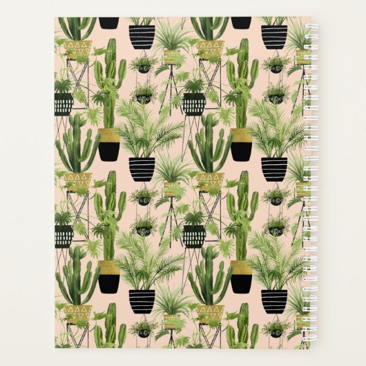 Monogram | Indoor Oasis | Plant Lineup Patroon Planner (Achterkant)