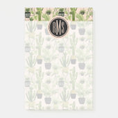 Monogram | Indoor Oasis | Plant Lineup Patroon Post-it® Notes (Voorkant)