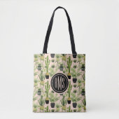 Monogram | Indoor Oasis | Plant Lineup Patroon Tote Bag (Voorkant)
