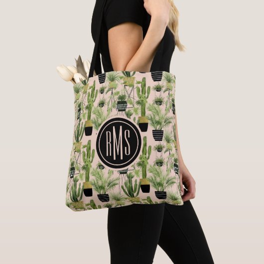Monogram | Indoor Oasis | Plant Lineup Patroon Tote Bag (Dichtbij)