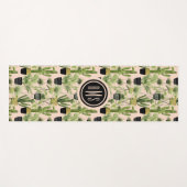 Monogram | Indoor Oasis | Plant Lineup Patroon Yogamat (Voorkant (horizontaal))