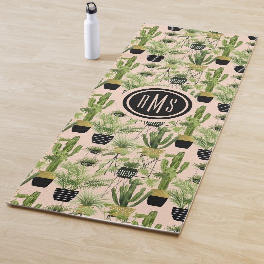 Monogram | Indoor Oasis | Plant Lineup Patroon Yogamat (In situ)