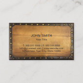 Monogram Industrial Steampunk Visitekaartje (Achterkant)