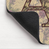 Monogram Initiaal A Elegante Vintage Bloem Muismat (Hoek)