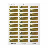 Monogram Initiaal A Madeliefjes Kunst Retouradres  Etiket (Full Sheet)