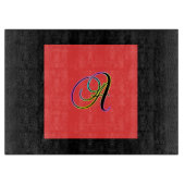 MONOGRAM INITIAAL A SNIJPLANK (Voorkant)