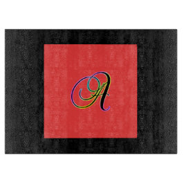 MONOGRAM INITIAAL A SNIJPLANK