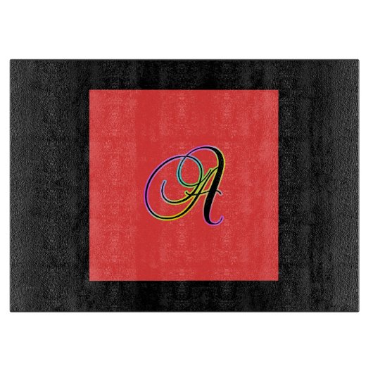 MONOGRAM INITIAAL A SNIJPLANK (Voorkant)