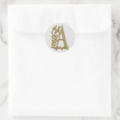 monogram initiaal A stickers (Tas)