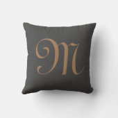 Monogram Initiaal Aangepast op maat Kussen (Achterkant)