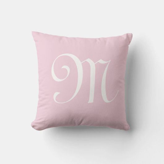 Monogram Initiaal Aangepast op maat Kussen (Voorkant)