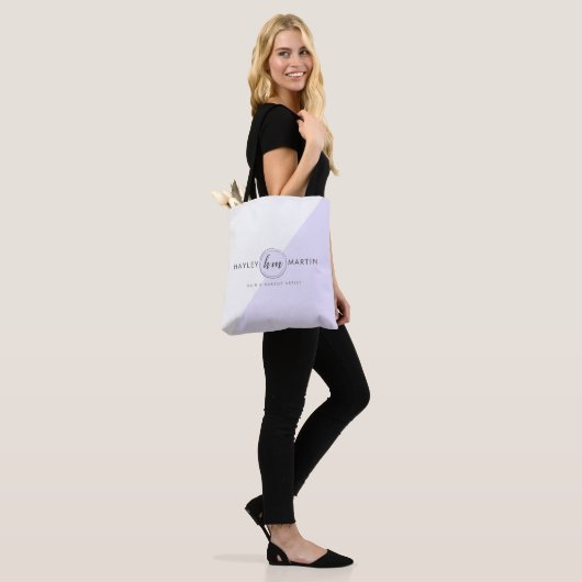 Monogram Initiaal Aangepaste Logo - Tote Bag (Op model)