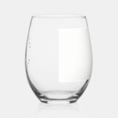 Monogram Initiaal Adres of Bruiloft Wijnglas Zonder Voet (Links)