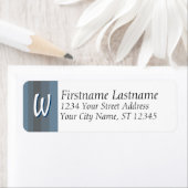 Monogram/Initiaal Adresetiketten Etiket (Insitu)