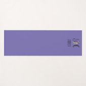 Monogram initiaal aquarel bloem lavendel yogamat (Voorkant (horizontaal))