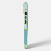 MONOGRAM INITIAAL B ACQUA KLEINE BLOEMJES Case-Mate iPhone CASE (Achterkant / Links)
