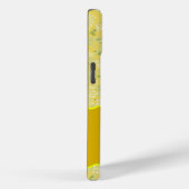 MONOGRAM INITIAAL B GEEL KLEINE BLOEMETJES Case-Mate iPhone CASE (Achterkant / Rechts)