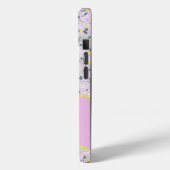 MONOGRAM INITIAAL B LILA KLEINE BLOEMETJES Case-Mate iPhone CASE (Achterkant / Links)