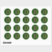 Monogram Initiaal B Madeliefjes Bloem Kunst Ronde Sticker (Vel)
