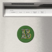 Monogram Initiaal B Madeliefjes Bloemkunst Magneet (Insitu (Vaatwasser))