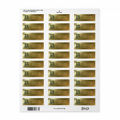 Monogram Initiaal B Madeliefjes Kunst Retouradres Etiket (Full Sheet)