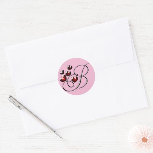 monogram initiaal B stickers (Envelop)