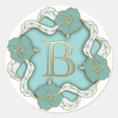 monogram initiaal B stickers (Voorkant)