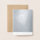 Monogram Initiaal Blank binnen Folie Opmerking Kaa Folie Kaarten (Met envelop)
