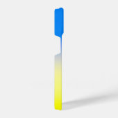 Monogram Initiaal blauw en geel Oekraïne Geïnspire iPhone Hoesje (Rechterkant)