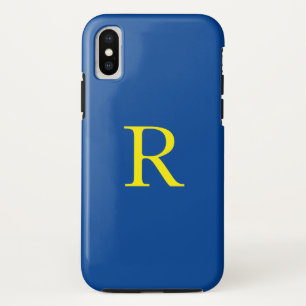 Monogram Initiaal Blauw Geel Kleurrijk Bright 2020 Case-Mate iPhone Case