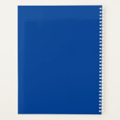 Monogram Initiaal Blauw Geel Kleurrijk Bright 2020 Planner (Achterkant)