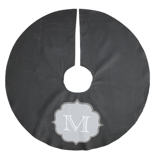 Monogram Initiaal boomrok Kerstboom Rok (Voorkant)