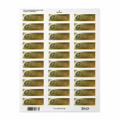 Monogram Initiaal C Madeliefjes Kunst Retouradres Etiket (Full Sheet)