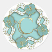 monogram initiaal C sticker (Voorkant)