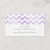 Monogram initiaal-chevron mammie-kaarten contactkaartje (Achterkant)