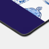 Monogram Initiaal Chinoiserie Floral China Bureaumat (Hoek)