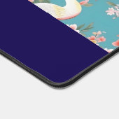 Monogram Initiaal Chinoiserie Floral Egret Bureaumat (Hoek)